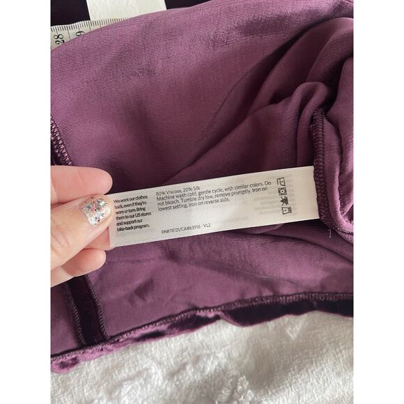 Eileen Fisher Boxy 90’s Dolman Sleeve Silk Velvet V Neck Top XXS NWT $278 - Picture 6 of 6